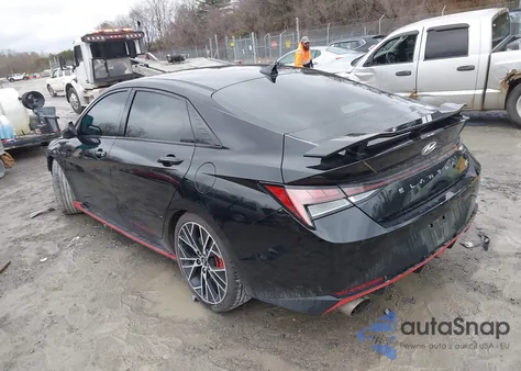 2022 Hyundai Elantra N из США, поврежденный, VIN KMHLW4AK3NU007247